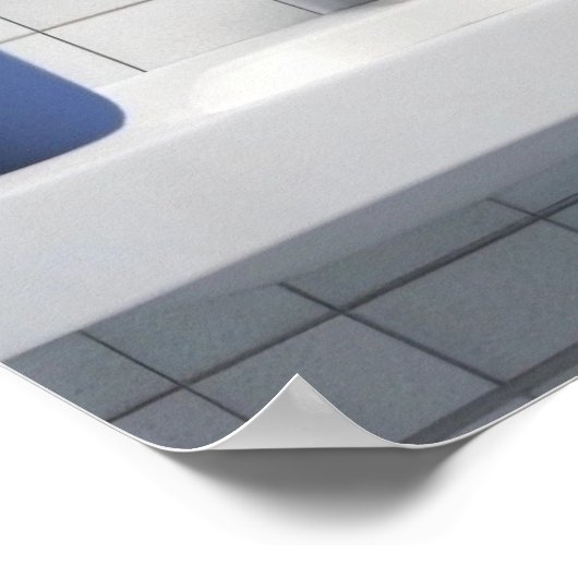 ハイランド牛磨き歯磨き歯ブラシバスルーム ポスター (角)