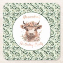 ハイランド牛紙コースター