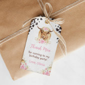 ハイランド牛誕生日サンキューユーラベル ギフトタグ