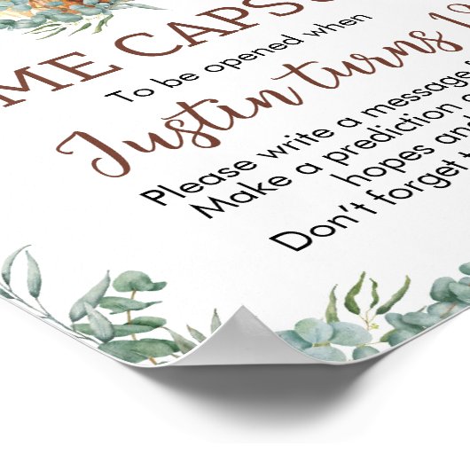 ハイランド牛誕生日タイムカプセルポスター ポスター (角)