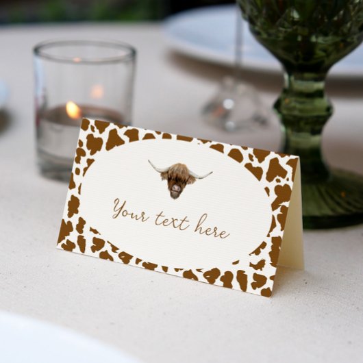 ハイランド牛誕生日座席表 プレイスカード