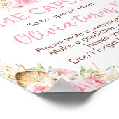 ハイランド牛誕生日時間カプセル標識 ポスター (角)