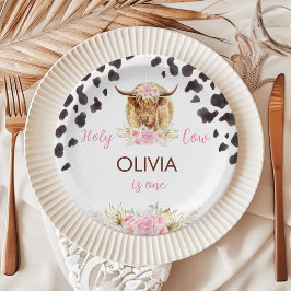 ハイランド牛誕生日 ペーパープレート