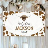 ハイランド牛誕生日 横断幕