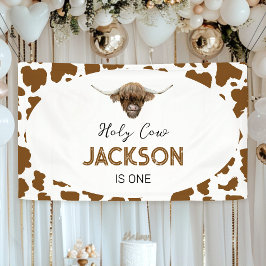 ハイランド牛誕生日 横断幕