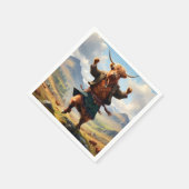 ハイランド牛踊りハイランドフライ スタンダードカクテルナプキン (角)