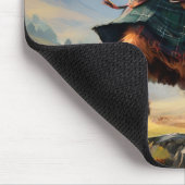 ハイランド牛踊りハイランドフライ マウスパッド (コーナー)