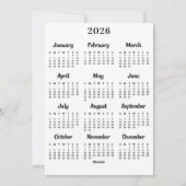 ハイランド牛2025カレンダーフェスティバルメリークリスマス シーズンカード (裏面)