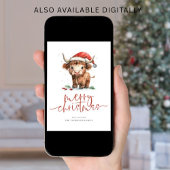 ハイランド牛2026カレンダーメリークリスマス シーズンカード