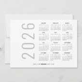 ハイランド牛2026カレンダー写真メリークリスマス シーズンカード (裏面)