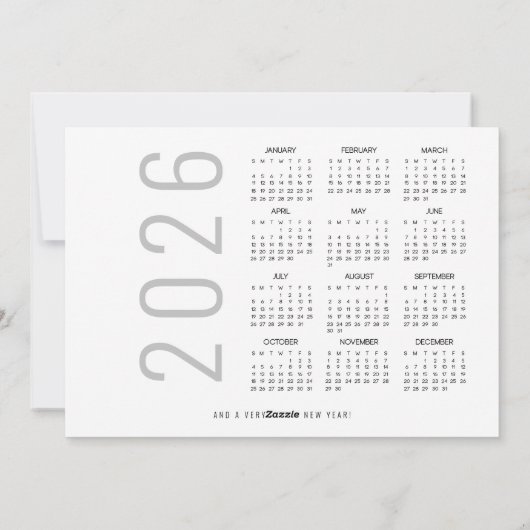 ハイランド牛2026カレンダー写真メリークリスマス シーズンカード (裏面)