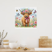 ハイランド牛2 ポスター (キッチン)