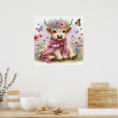 ハイランド牛4 ポスター (キッチン)