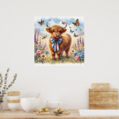 ハイランド牛5 ポスター (キッチン)