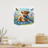 ハイランド牛8 ポスター (キッチン)