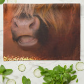 ハイランド牛 キッチンタオル (折り畳み)