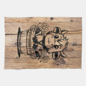 ハイランド牛 キッチンタオル (横)