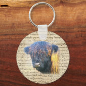 ハイランド牛 キーホルダー (正面)