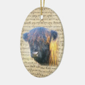 ハイランド牛 セラミックオーナメント (左)