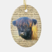 ハイランド牛 セラミックオーナメント (裏面)