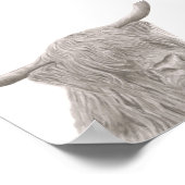 ハイランド牛 ポスター (角)