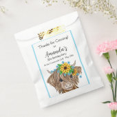 ハイランド牛、牛の誕生日パーティー フェイバーバッグ (封をした状態)