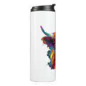 ハイランド牛、牛、ハイランド牛の芸術、かわいい高原 タンブラー (回転左)