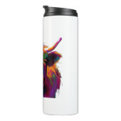 ハイランド牛、牛、ハイランド牛の芸術、かわいい高原 タンブラー (回転右)