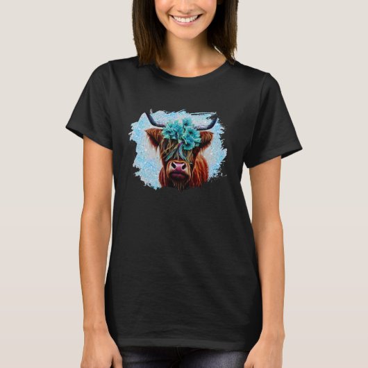 ハイランド牛 Tシャツ (正面)