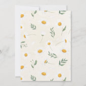 ハイランド男女兼用牛デイジーベビーシャワー 招待状 (裏面)