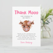 ハイランド素朴カウガールズ誕生日 サンキューカード (スタンド正面)