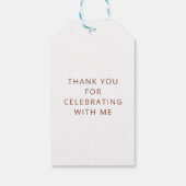 ハイランド素朴カウヒマワリ赤ちゃん感謝していシャワー ギフトタグ (裏面)