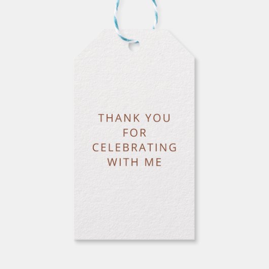 ハイランド素朴カウヒマワリ赤ちゃん感謝していシャワー ギフトタグ (裏面)