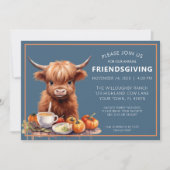 ハイランド素朴カウフレンドシップ招待状 招待状 (正面)