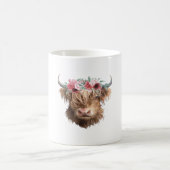 ハイランド絵を描カウズクラシックのTシャツ コーヒーマグカップ (中央)