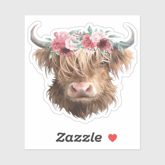 ハイランド絵を描カウズクラシックのTシャツ シール (シート)