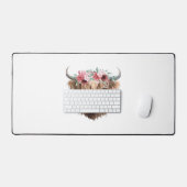 ハイランド絵を描カウズクラシックのTシャツ デスクマット (キーボード&マウス)