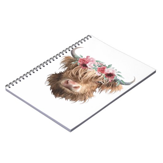 ハイランド絵を描カウズクラシックのTシャツ ノートブック (左側)