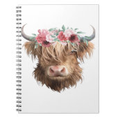 ハイランド絵を描カウズクラシックのTシャツ ノートブック (正面)