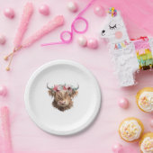 ハイランド絵を描カウズクラシックのTシャツ ペーパープレート (パーティー)