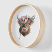 ハイランド絵を描カウズクラシックのTシャツ 壁時計 (傾斜)