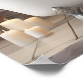 ハイランド読牛のバスタブおもしろいバスルーム ポスター (角)