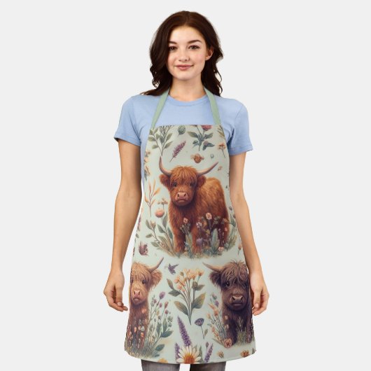 ハイランド調和 エプロン (着用した状態)