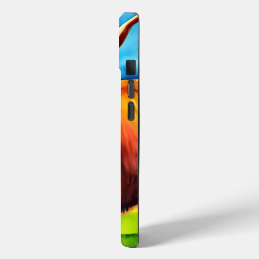 ハイランド頭が切れる牛のケース Case-Mate iPhoneケース (裏面 / 左)