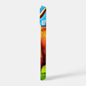 ハイランド頭が切れる牛のケース iPhone 15ケース (左側面)