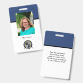 ハイランド高校サンプル バッジ (正面＆裏面)