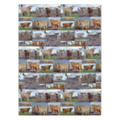 ハイランド・カウフォトコラージュ テーブルクロス (正面)