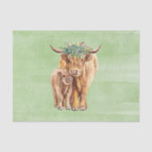 ハイランド・カウ スコットランド ママ ベビー ユーカリ 薄葉紙 (正面)