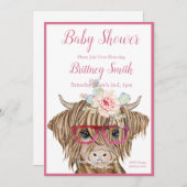 ハイランド・カウ、デザート・カクタス カスタマイズ 招待状 (正面/裏面)