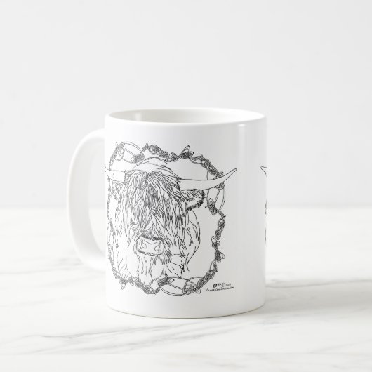 ハイランド・クー コーヒーマグカップ (正面左)